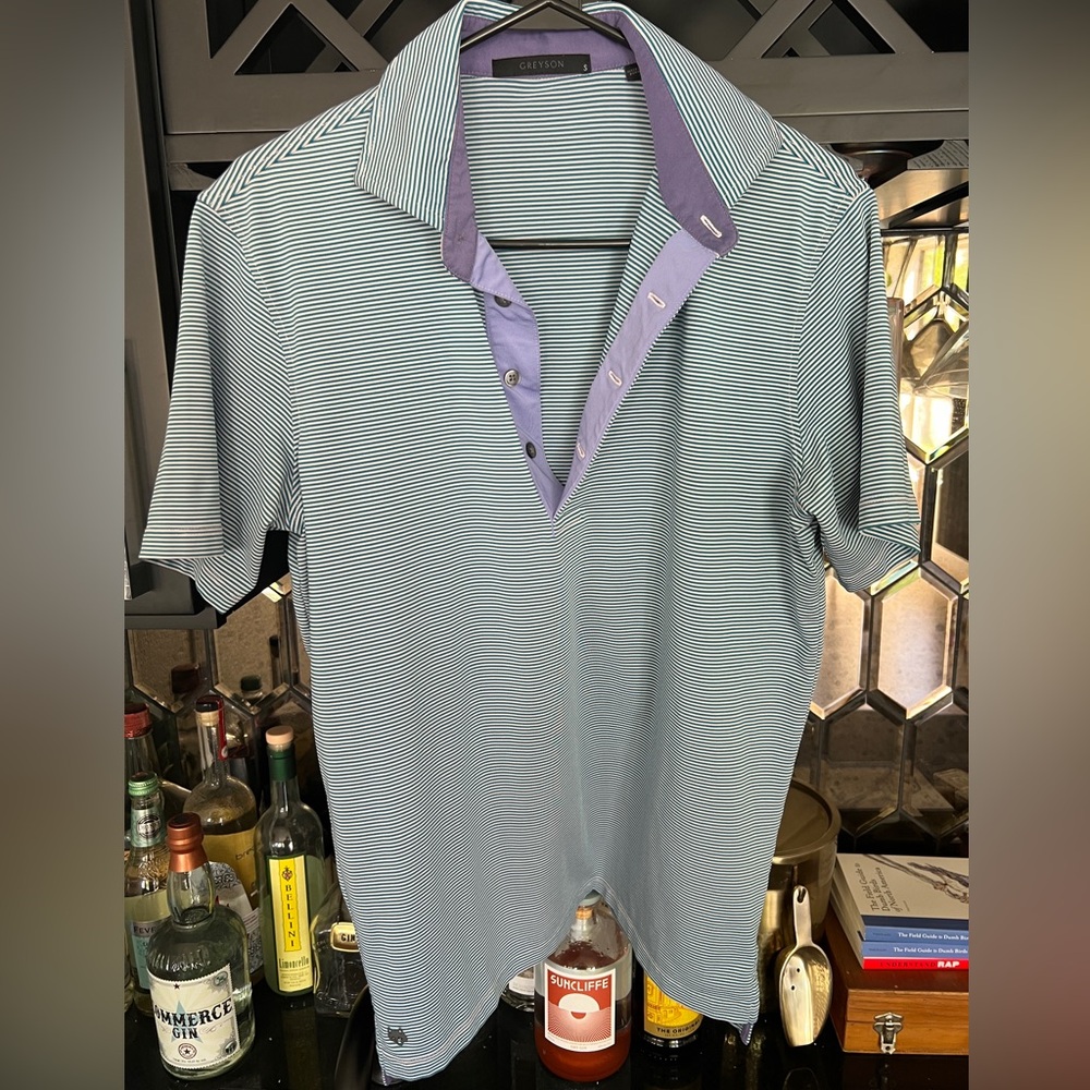 Greyson golf polo. Size small. Worn but no flaws.